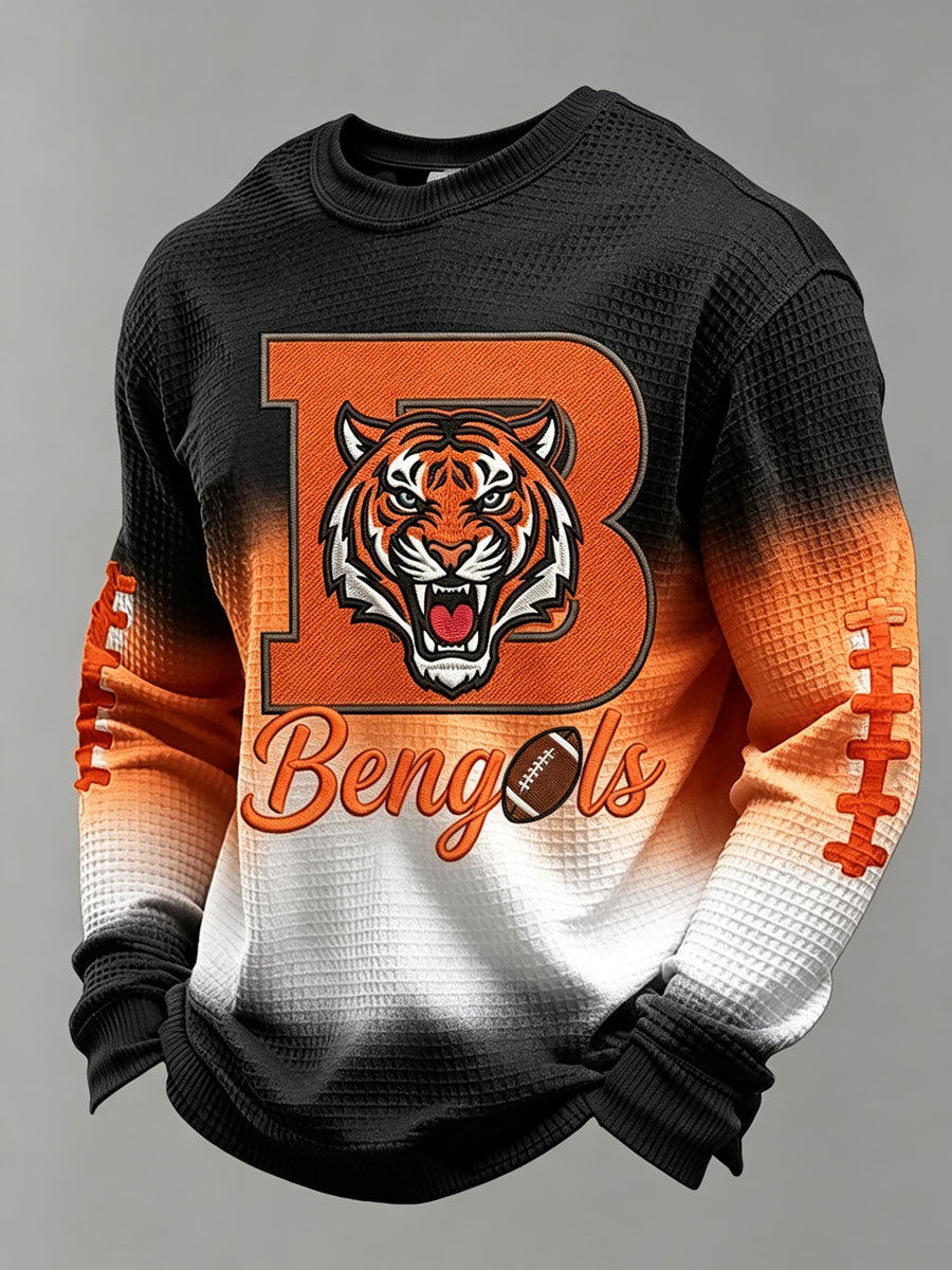 Men'S Football Printed Waffle T-Shirt