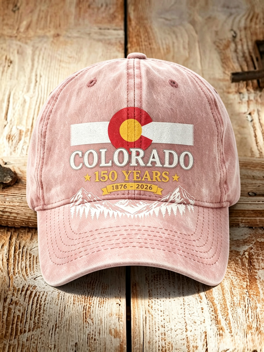 Retro Colorado Environmental Protection Print Baseball Cap