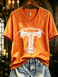 Women's Football Print T-shirt