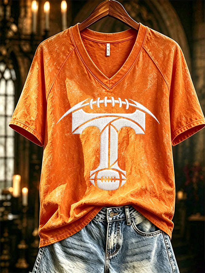 Women's Football Print T-shirt