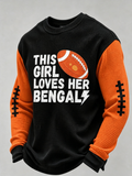Men's Football Printed Waffle T-Shirt