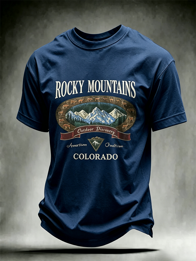 Men's Colorado Strong Print Short Sleeve T-Shirt