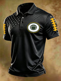 Men'S Football Printed Polo Shirt