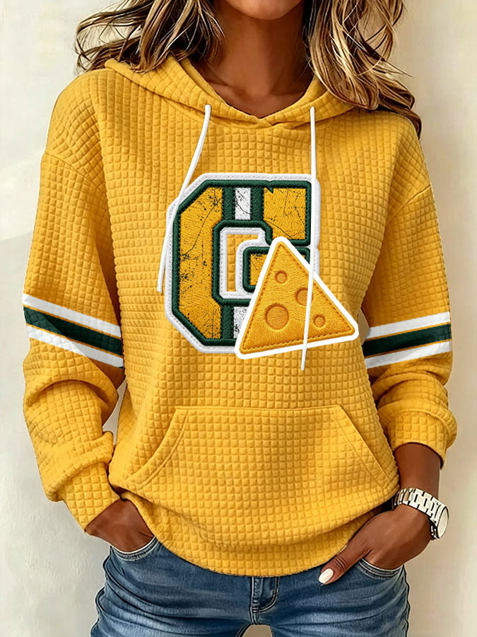 Women's Football Print Sweatshirt