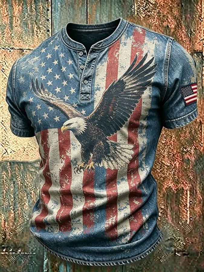 Men's America Eagle Printed T-shirt