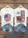 V-Neck Retro Colorado 150 Years USA 250 Print T-Shirt