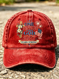 Unisex America 250 Years Strong One Nation Under God rinted Hat