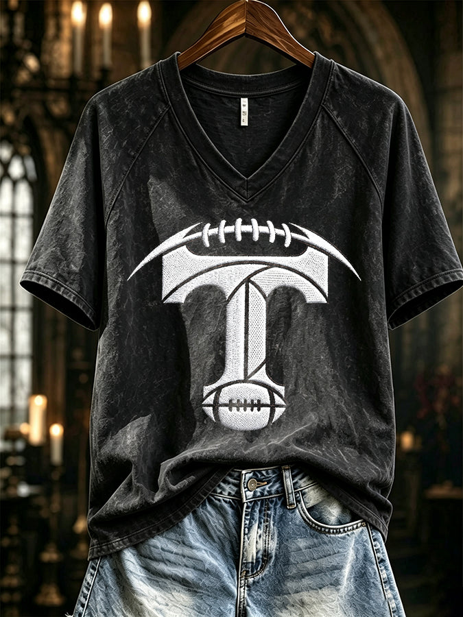 Women's Football Print T-shirt