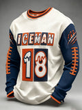 Men'S Football Printed Waffle T-Shirt