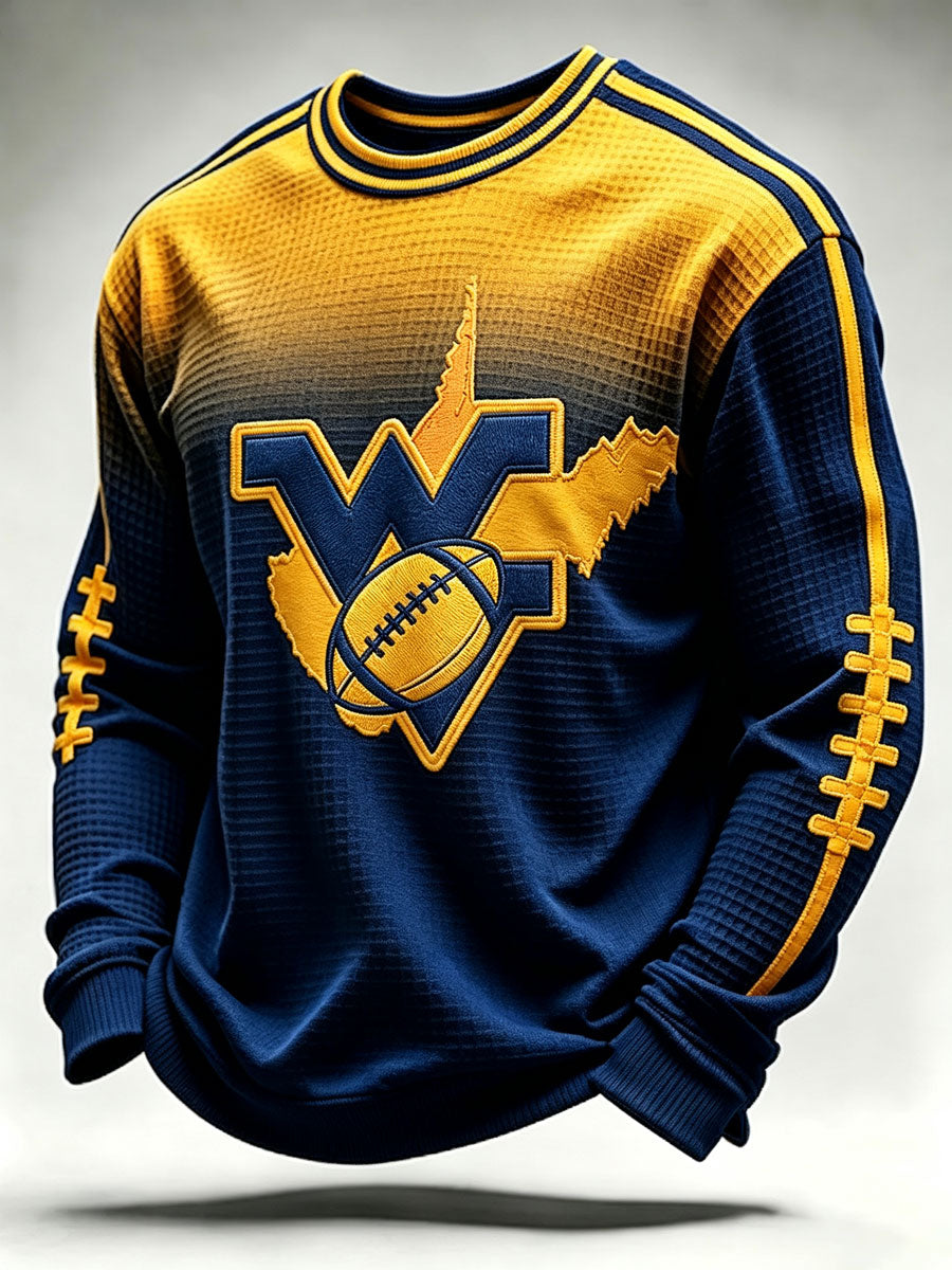 Men'S Football Printed Waffle T-Shirt