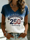Women's USA 250th Anniversary Print T-Shirt