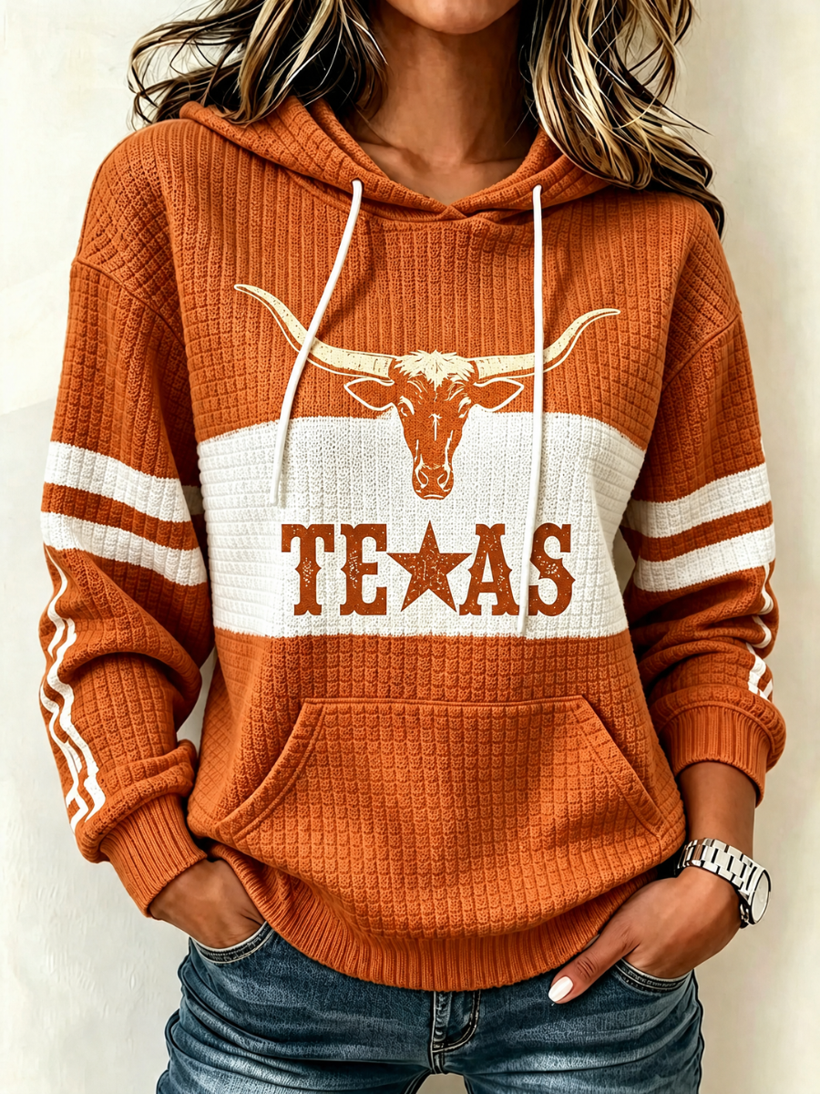 Women's Football Print Sweatshirt