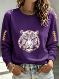 Women's Retro Rugby Round Neck Sports Shirt