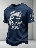 Men's Football Game Print Casual Tee