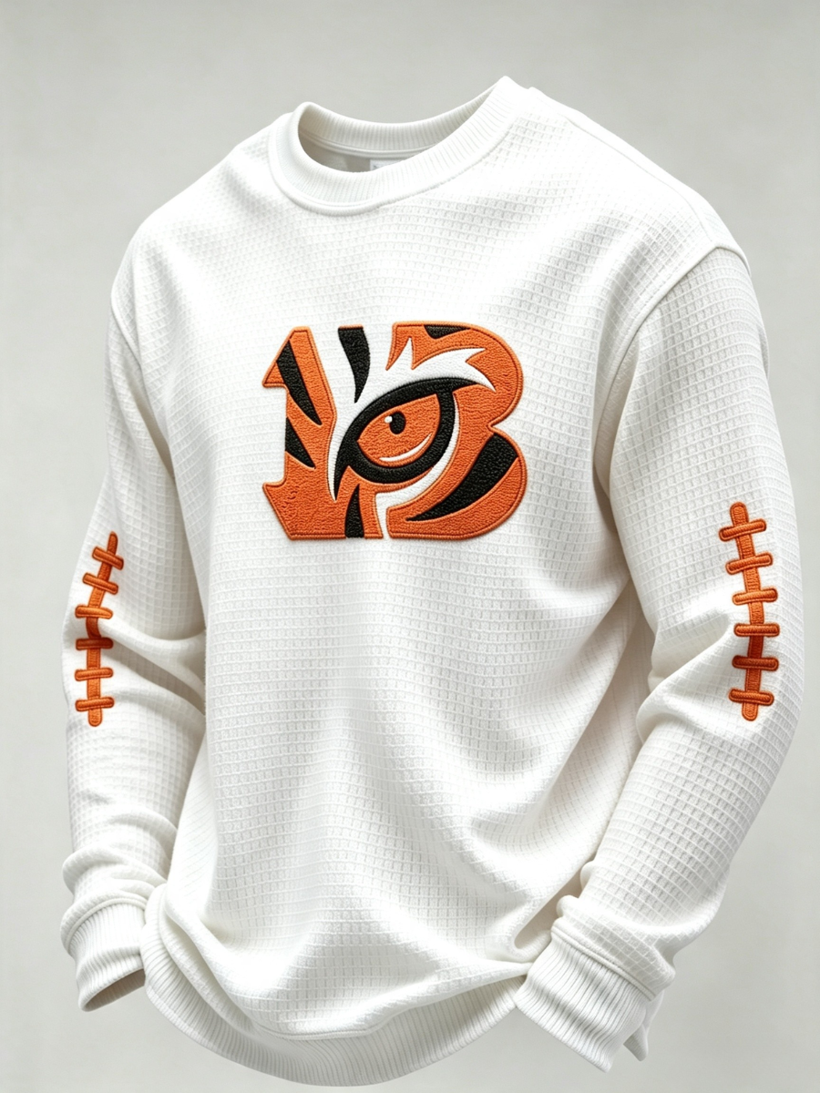 Men's Football Printed Waffle T-Shirt