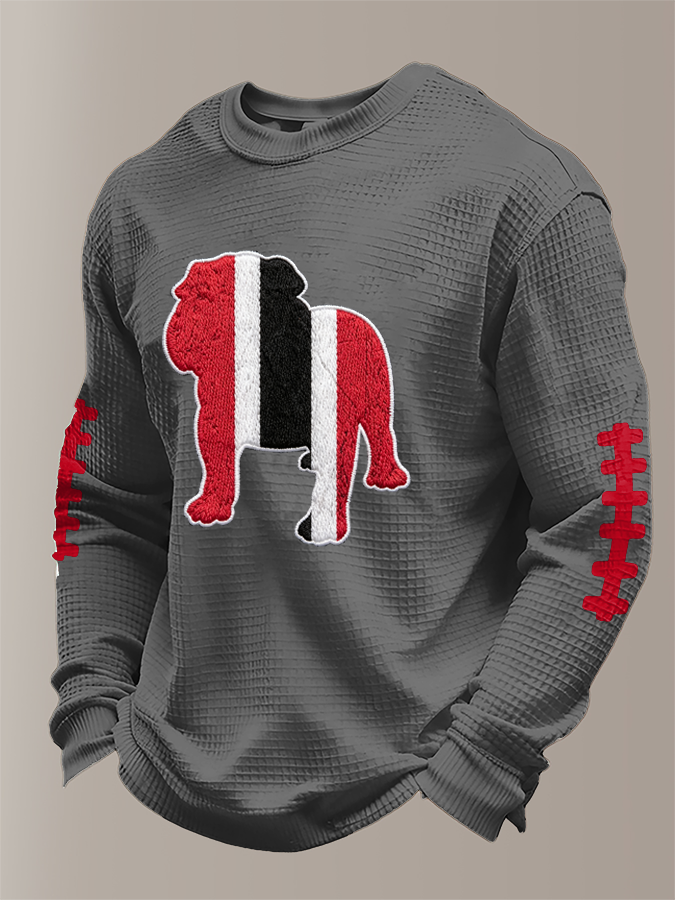 Men'S Rugby Printed Waffle T-Shirt