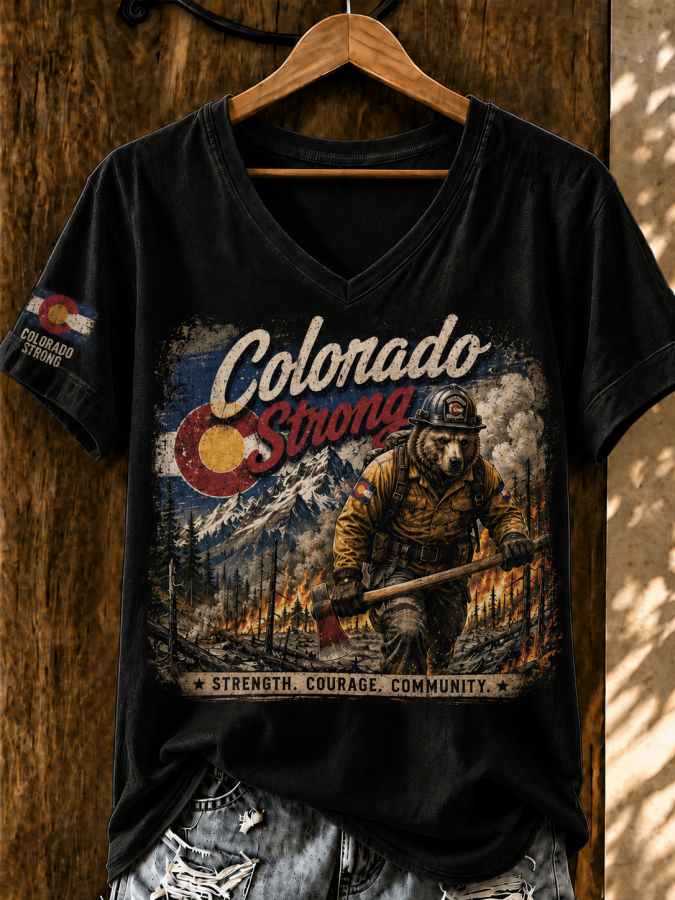 Women'S Colorado Strong Printed T-Shirt