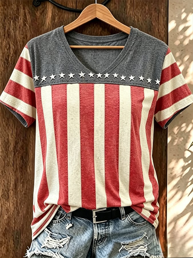 Women's American Print T-shirt