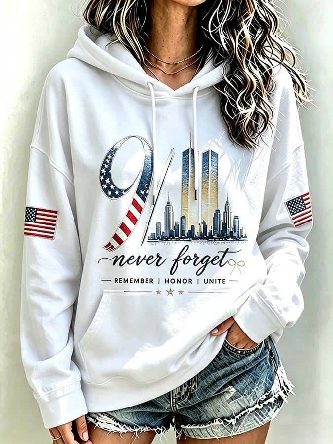Women's Never Forget September 11 Print Top