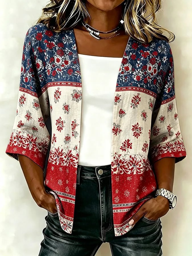 Women's American 250th Anniversary Art Print Top