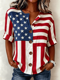 Women's USA 250th Anniversary Print Blouse