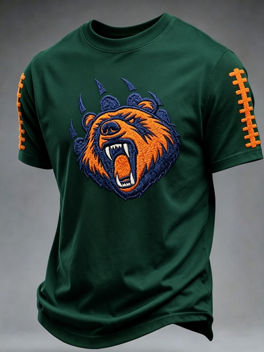 Men'S Rugby Fan Printed Casual T-Shirt