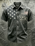250Th Anniversary Of The United States Independence Day Chest Pocket Holiday Hawaiian Shirt