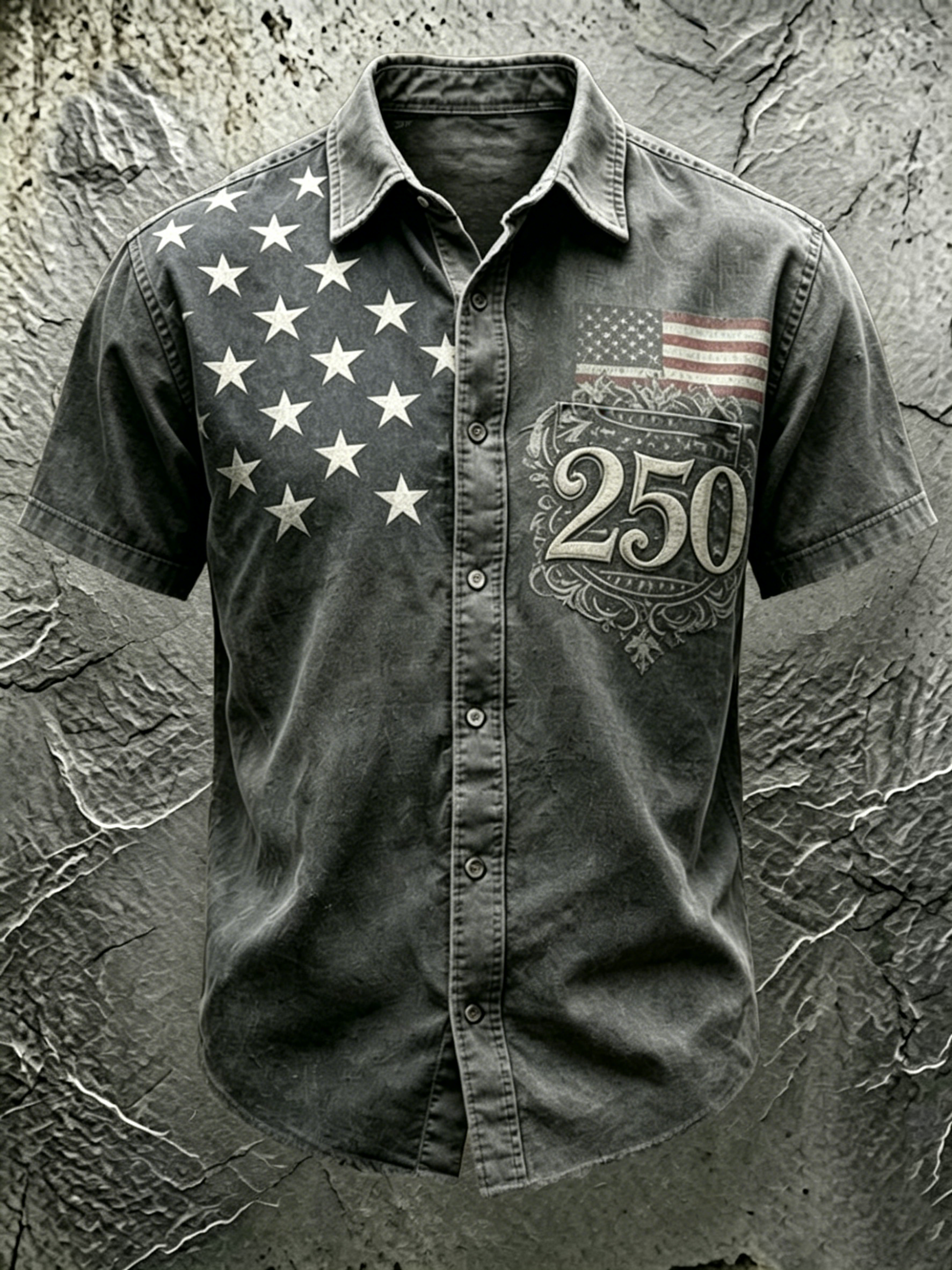 250Th Anniversary Of The United States Independence Day Chest Pocket Holiday Hawaiian Shirt