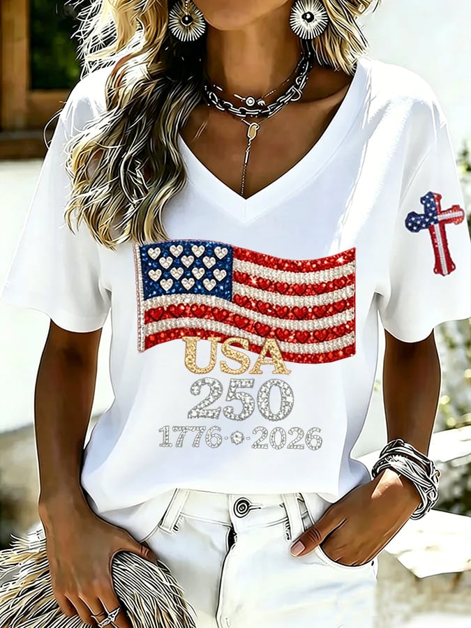 Women's U.S. 250th Anniversary Print T-shirt