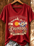 Women's Casual Colorado Strong T-shirt