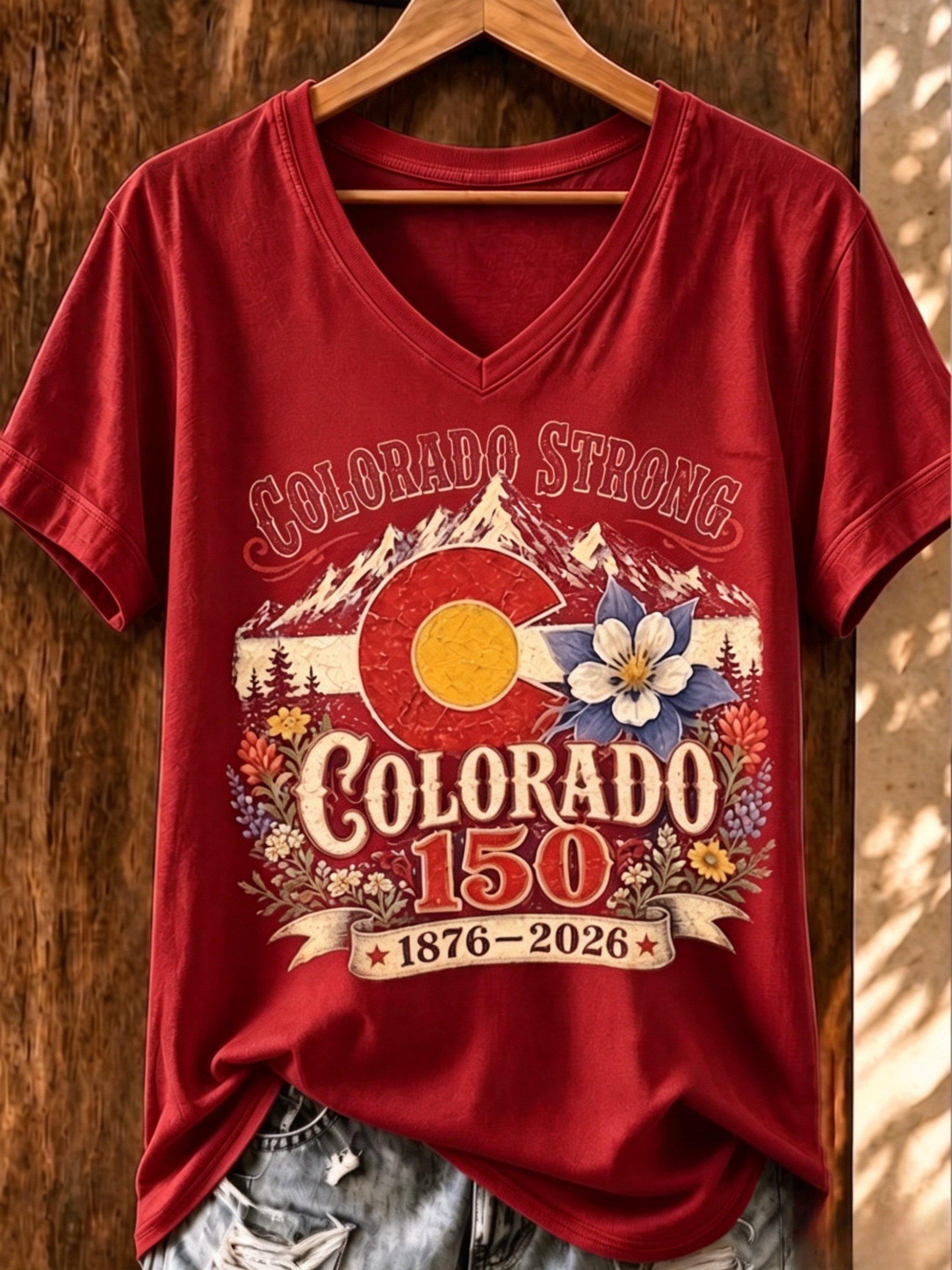 Women's Casual Colorado Strong T-shirt