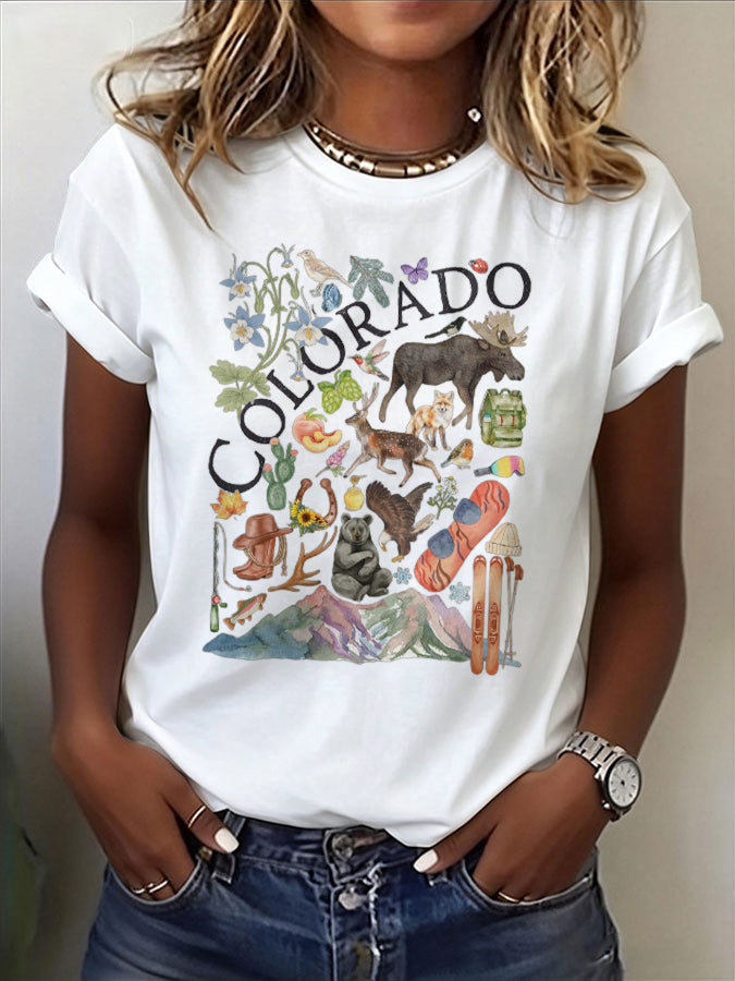Women's Casual Colorado T-shirt