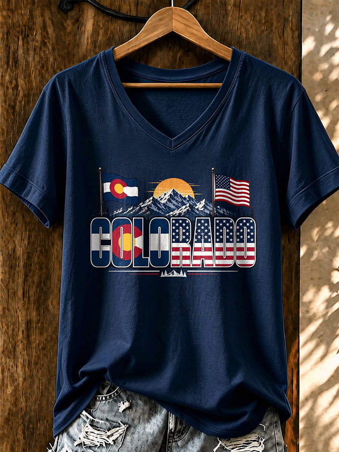 Women'S Casual Colorado Strong T-Shirt