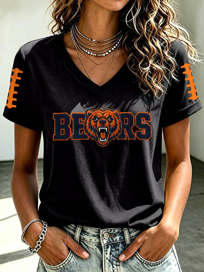 Women's Football Print T-shirt