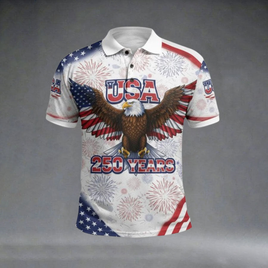 Men'S 250 Years Independence Day Polo Shirt