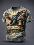 Men's America 250th Anniversary Art Print Casual T-Shirt