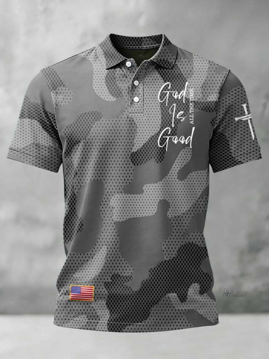 Men's 250Th Anniversary Of The USA Creative Print Short-Sleeve Polo Shirt