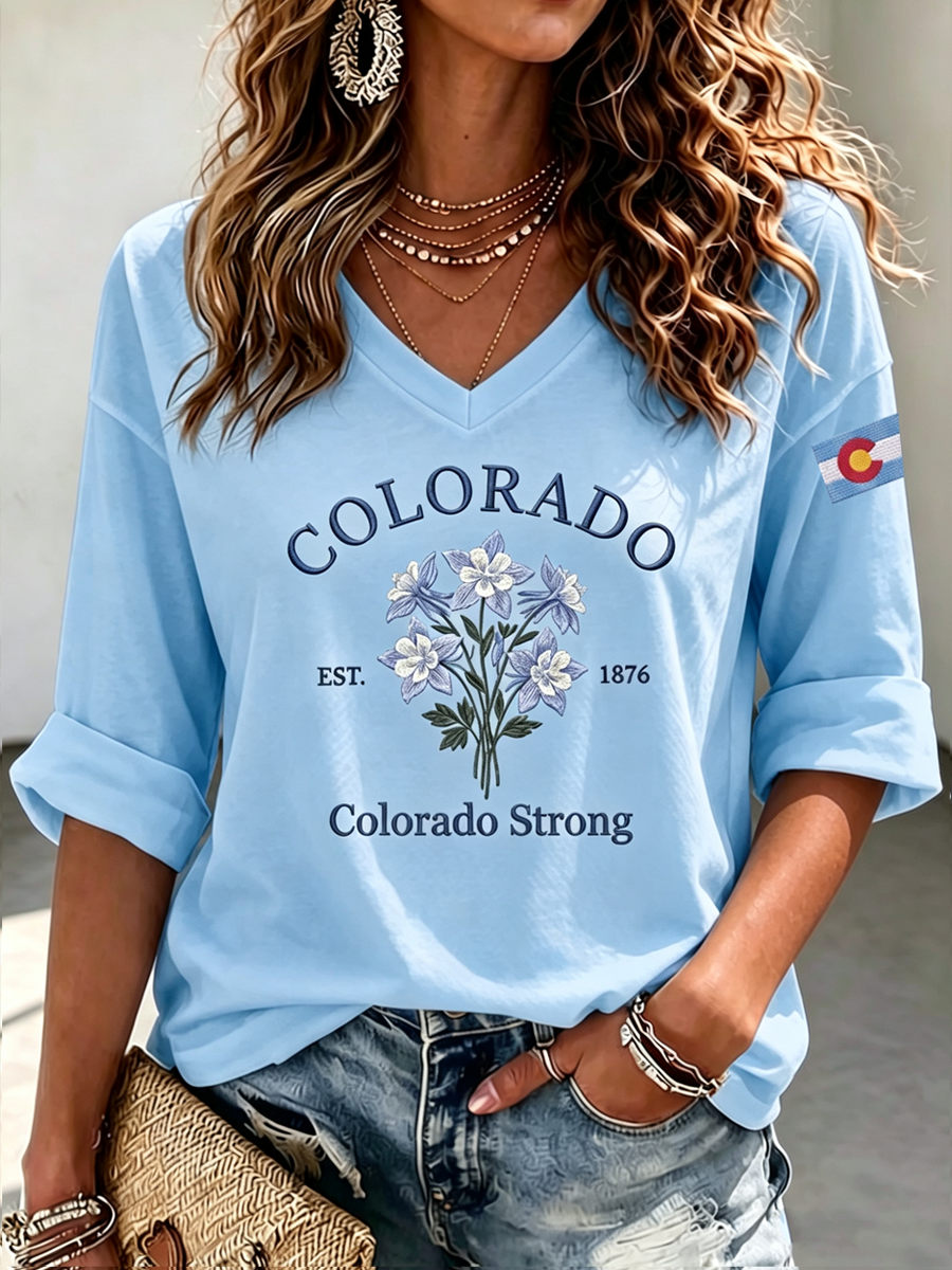 Women's Casual Colorado Strong T-shirt