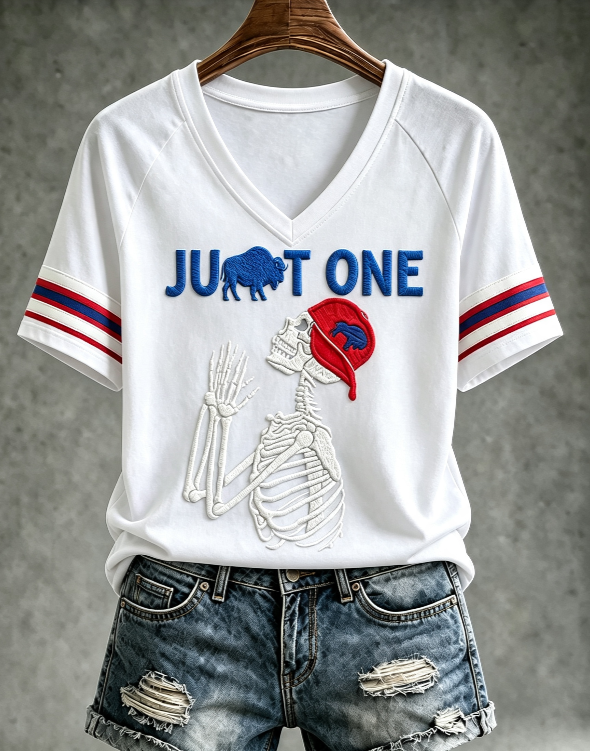Women's Football Gameday Gift For Football Fans Casual V-Neck Tee