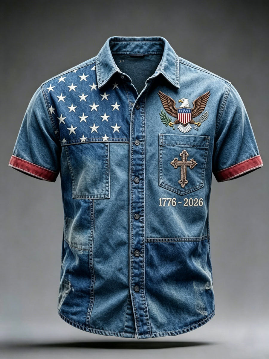 Men'S 250Th Anniversary National Print  Shirt