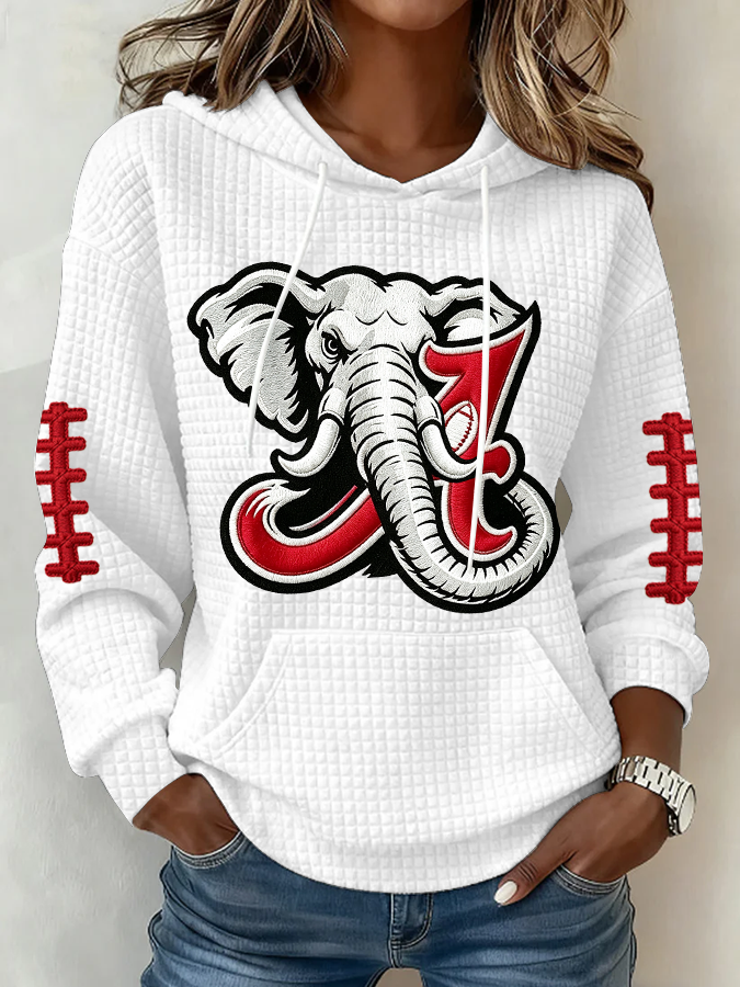 Women's Football Print Sweatshirt