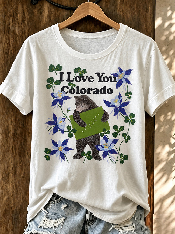 Women's Casual Colorado T-shirt
