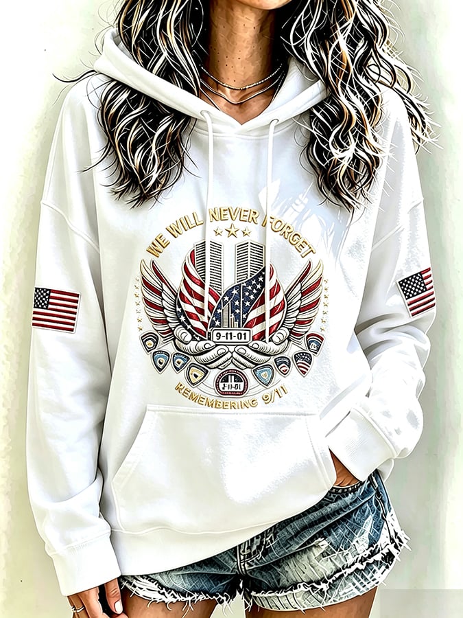 Women's Never Forget September 11 Print Top
