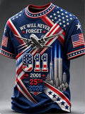 Men'S 9.11 Never Forget Printed T-Shirt