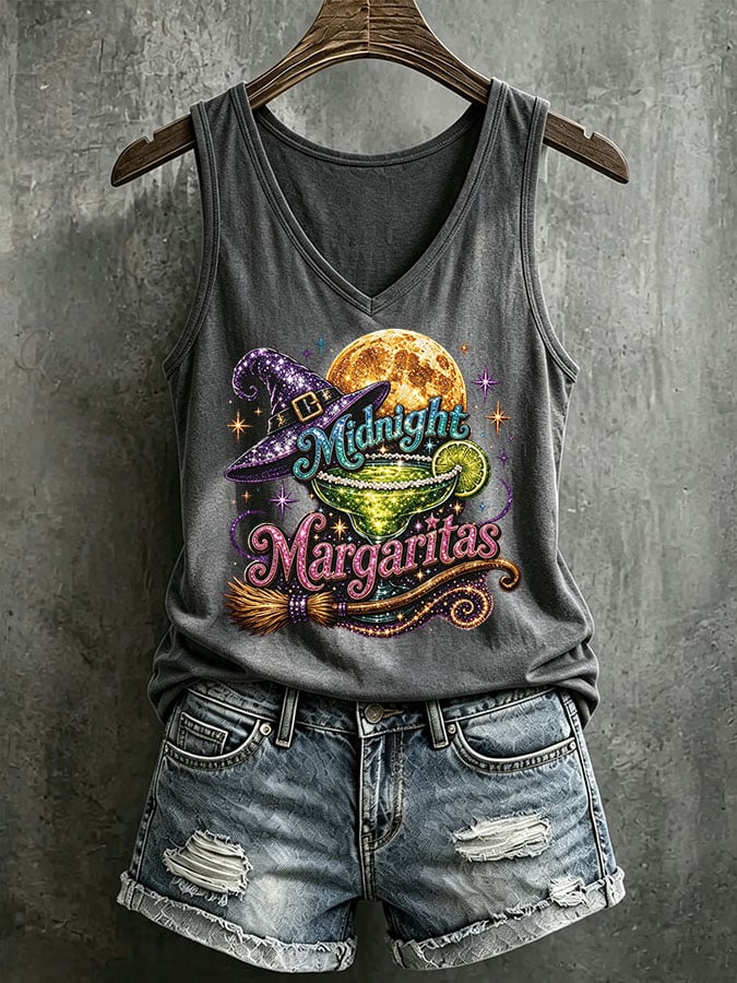 Women's Midnight Margaritas Printed Tank Top