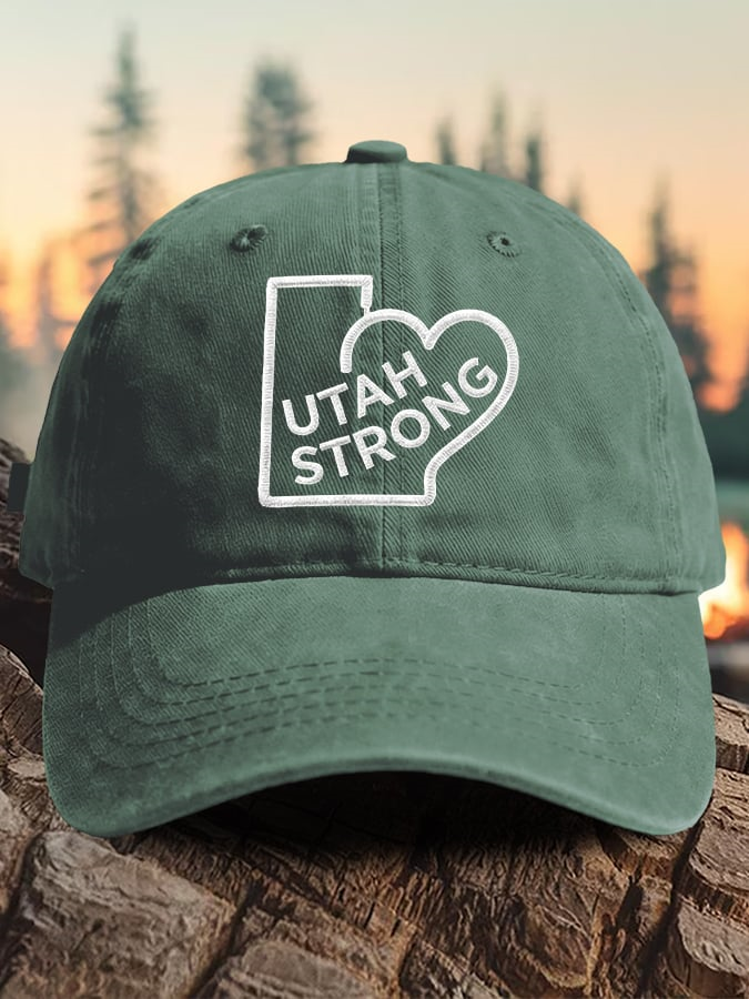 Retro Utah Strong Utah Wildfires Praying For The FirefightersPrint Baseball Cap