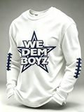Men'S Retro Football Waffle T-Shirt