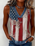Women's 250th Anniversary Printed Casual Vest