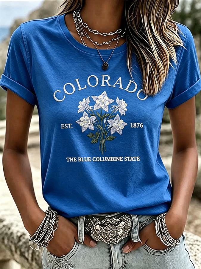 Women's Casual Colorado T-shirt