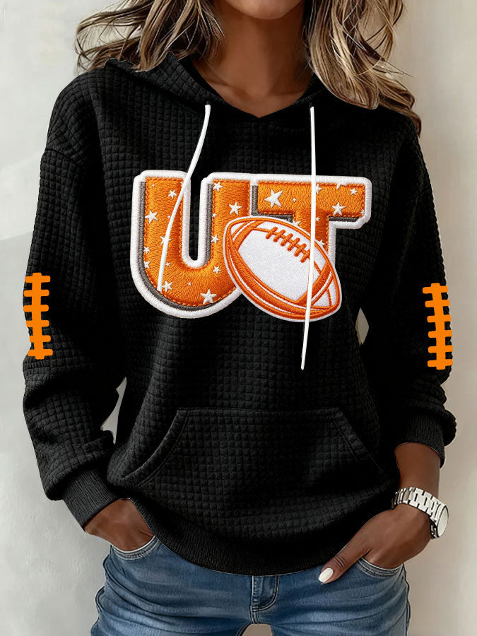 Women's Football Print Sweatshirt